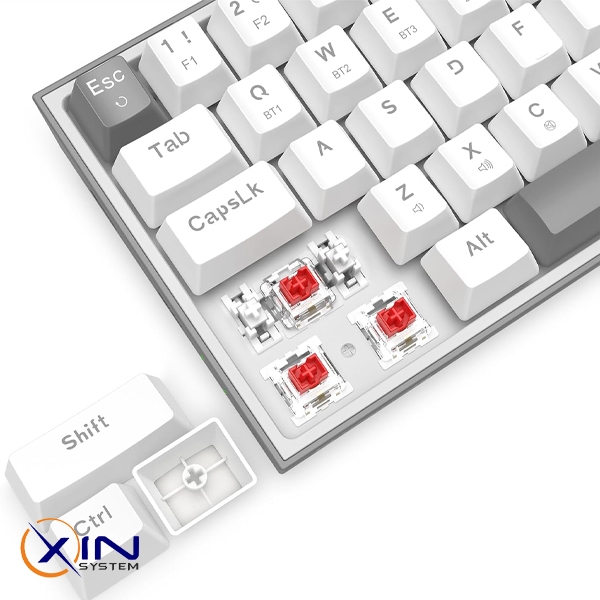 کیبورد گیمینگ مکانیکال بی‌سیم ردراگون مدل LENA PRO K705