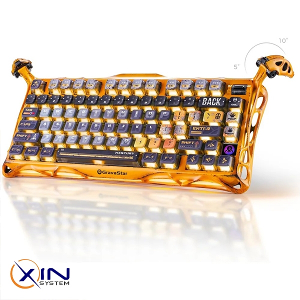 خرید کیبورد گیمینگ گراوا استار Mercury K1 Pro Battle-Worn Yellow | اکسین سیستم